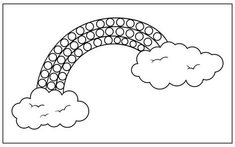 images  dot rainbow printable coloring pages rainbow dot