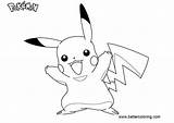 Pikachu Bettercoloring sketch template