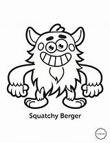 Gonoodle Noodle Sheets Champ Character Squatchy Berger Divyajanani sketch template
