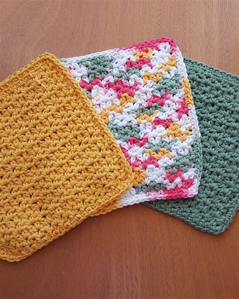 simple crochet dishcloth  home design ideas