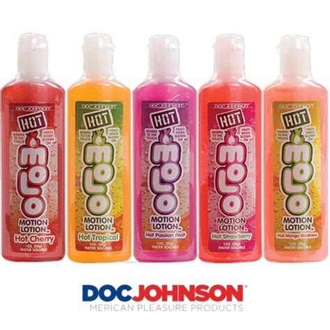 doc johnson hot motion lotion massage oil warming flavored lube