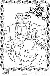Coloring Frankenstein Halloween Pages Printable Color Kind Getcoloringpages Electricity People Choose Board Cartoon sketch template
