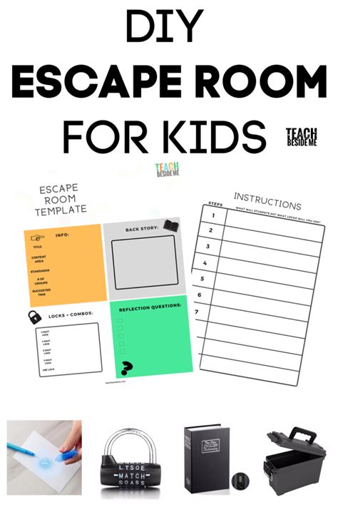 create  escape room  teaching escape room  kids