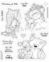 Coloring Pages Stamps Cute Little Digital Stamp Kanban Clear Choose Board Digi Animals sketch template