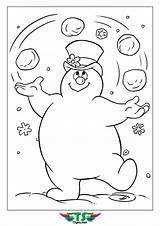 Frosty Coloring Snowman Snowball Playing Pages Snow Christmas Tsgos Ball Printable Kids Sheets Colouring Books Choose Board sketch template