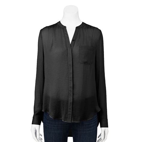 apt  essential solid blouse womens