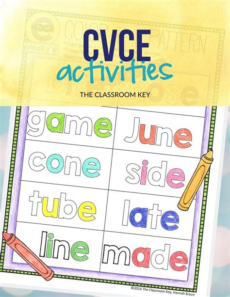 cvce activities  classroom key