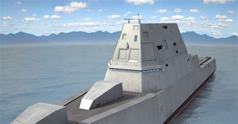 cartoon model ddg zumwalt cartoon model ddg zumwalt   navy put stealth destroyer zumwalt