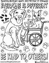 Coloring Pages Bullying Kindness Anti Dog Respect Printable Acts Special Kids Sheets Dogs Color Hard Needs Colouring Children Campaign Adults sketch template