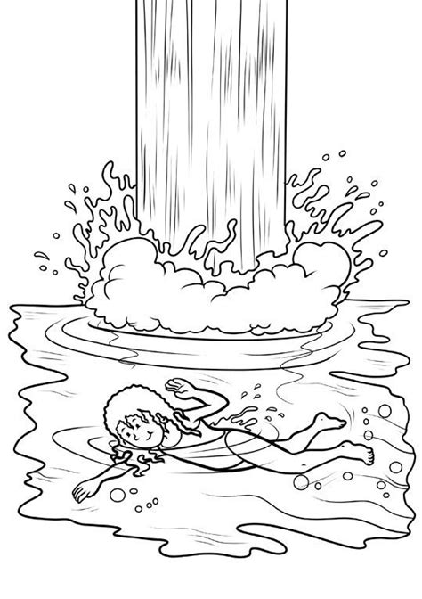 coloring pages  preschoolers splash water book  kids