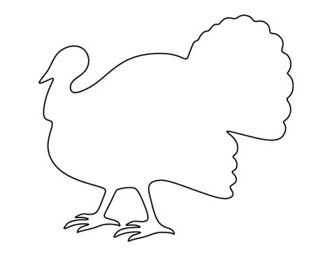 turkey drawing template