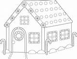 Gingerbread House Coloring Pages Clipart Clip Printable Bread Outline Blank Kids Maison Cliparts Template Ginger Gratuit Christmas Coloring4free Colouring Candy sketch template
