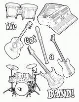 Instruments Coloringonly Getdrawings Results sketch template
