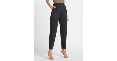 express super high waisted tapered twill ankle pants  pants
