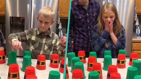 familys exciting christmas cup game  viral