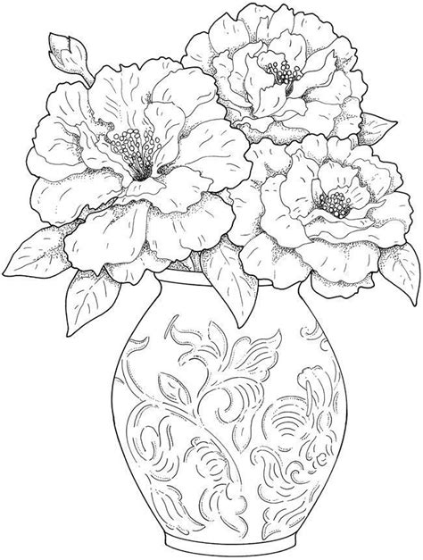 flower coloring pages  adults  coloring pages  kids