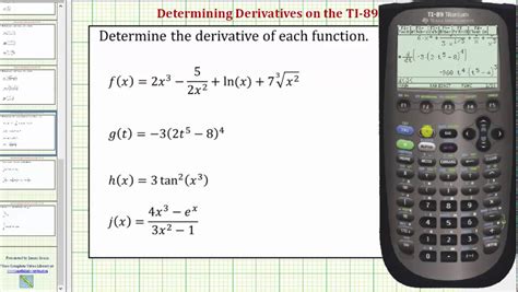 determine derivatives   ti  youtube