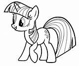 Coloring Twilight Sparkle Pages Unicorn Kids sketch template