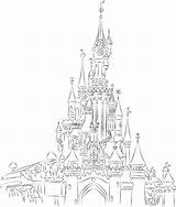 Castle Disney Princess Coloring Pages Kingdom Cinderella Magic Getcolorings Getdrawings Colorings sketch template