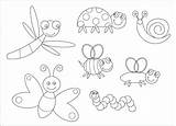 Coloring Insect Preschool sketch template