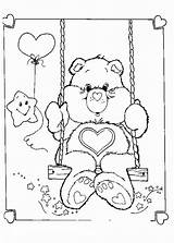 February Coloring Pages Kids Carebears sketch template