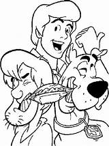 Scooby Doo Coloring Pages Printable Book Cartoon Colouring Characters Print Coloriage Kids Daphne Velma sketch template