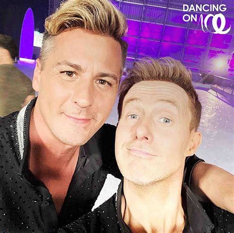 dancing on ice s matt evers and h from steps rule out romance leaving