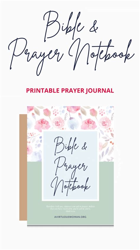 printable prayer journal bible  prayer notebook