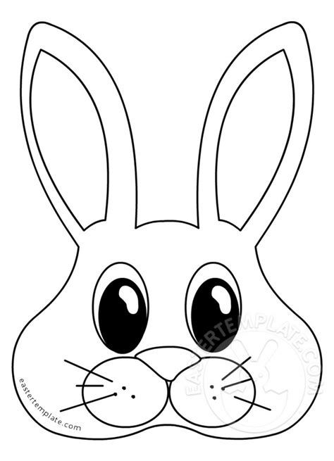 bunny images  color easter template
