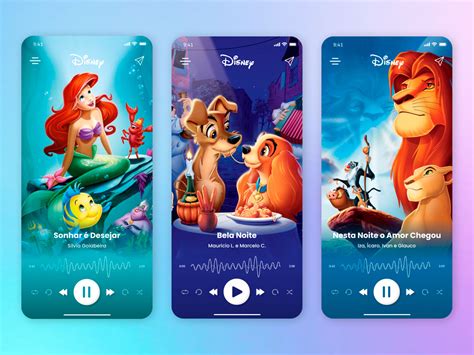 disney player ui design  caco melgaco  dribbble