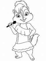 Chipettes Coloring Pages Getcolorings Brittany sketch template