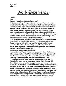 work experience essay reportzwebfccom