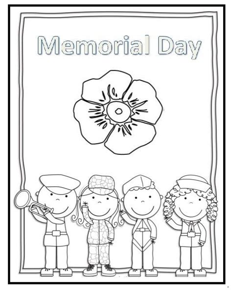 coloring page  memorial day