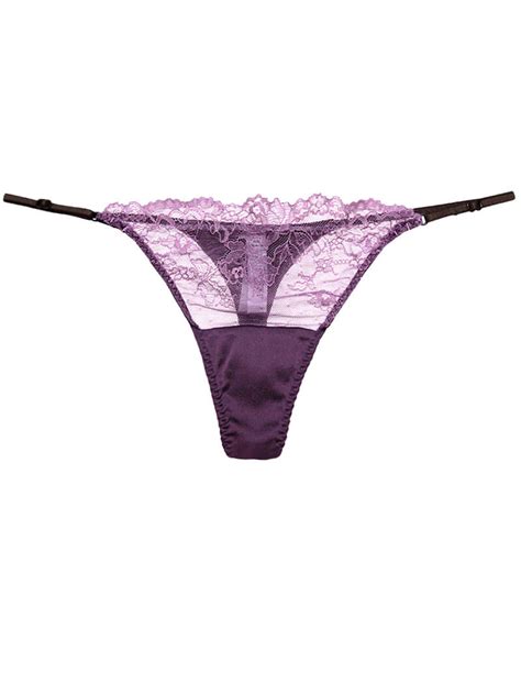 Floral Mesh Silk Thong Panty [fst01] 32 99 Freedomsilk Mulberry
