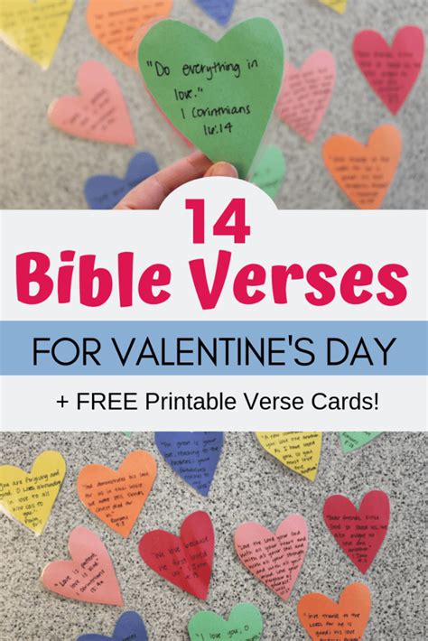 printable bible verse cards  kids  valentines day