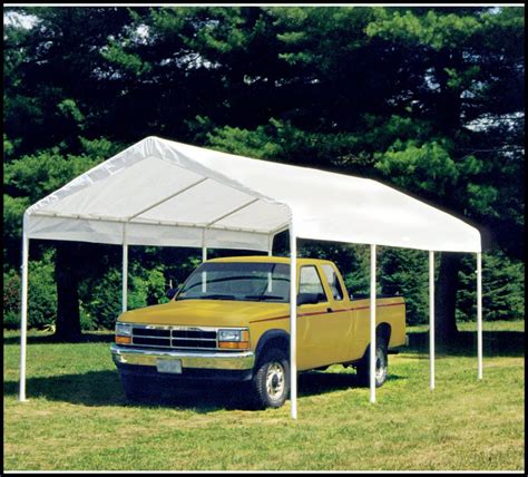 carport canopy shelter  full enclosure kit  white waterproof steel