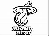 Coloring Pages Basketball Heat Logo Printable Miami Steelers Team Football Nba Nfl Iowa Drawing Lebron Logos Hawkeye James Sketch Shoes sketch template