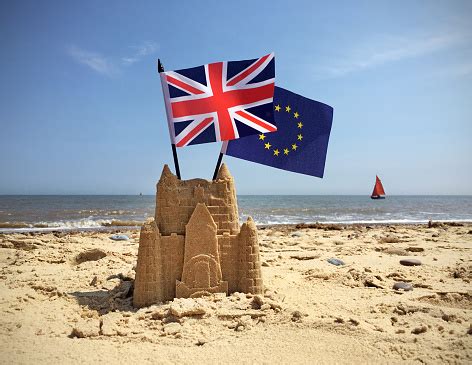 brexit beach stock photo  image  beach brexit british flag istock