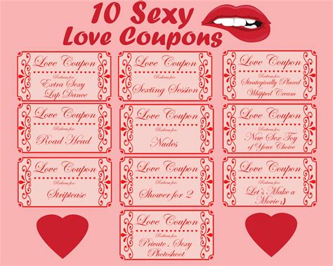 love coupon book printable love coupons romantic coupon book naughty coupon book valentines