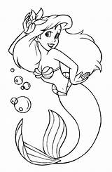 Mermaid Coloring Pages Barbie Tale Little sketch template