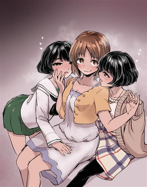 Nishizumi Miho And Utsugi Yuuki Girls Und Panzer Drawn By Aomushi
