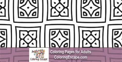 square quilt pattern adult coloring page  adult coloring