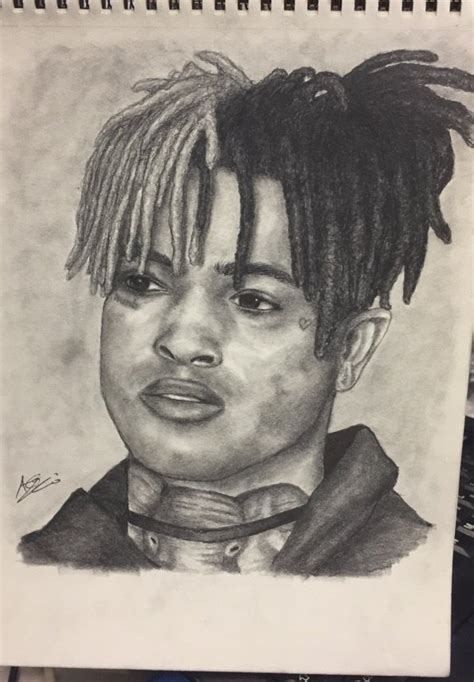 xxxtentacion tribute drawing rest easy man art amino