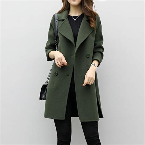 2019 new hot sale woman wool coat high quality winter jacket women slim