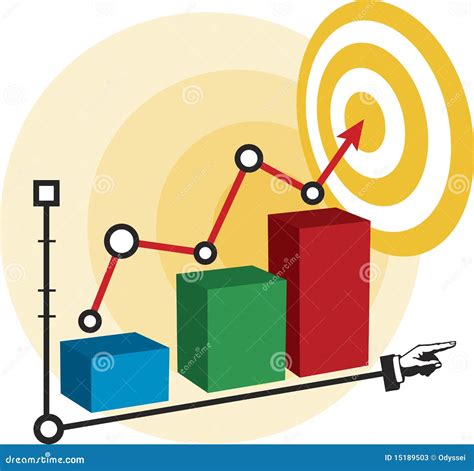 graphic diagram stock vector illustration  sign market