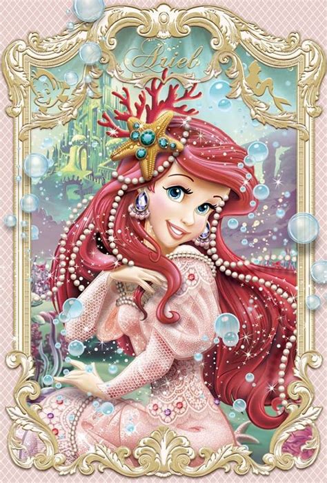 Elegant Frame Series 3d Lenticular Card Ariel Disney Princess Photo