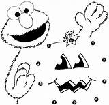 Elmo Dot Kermit Muppets Dots Fichas sketch template