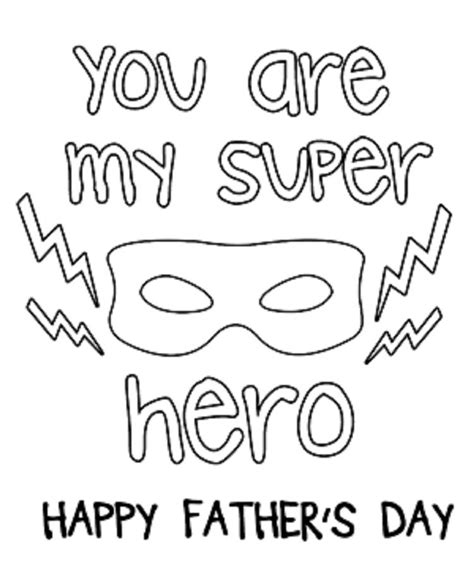 printable super dad coloring pages