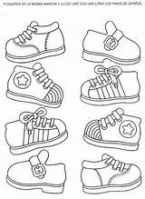 Para Actividades Coloring Shoes Niños Preescolar Pintar Imprimir Schoenen Inicial Dibujos Atividades Book Kid Van Match Planilhas Relacionar Schoen Escolares sketch template