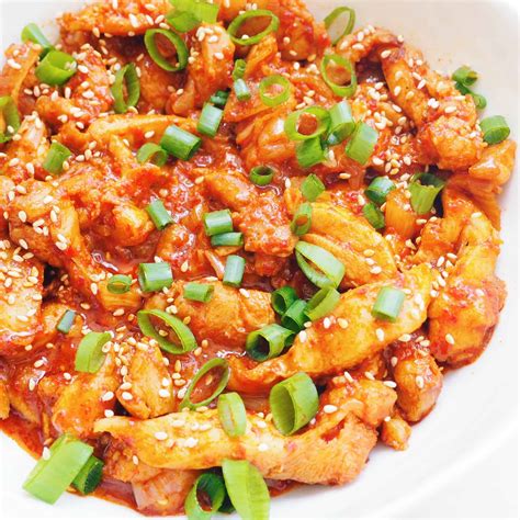quick easy korean spicy chicken christie  home
